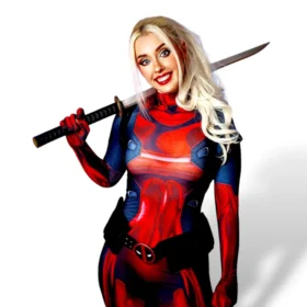 Lady Deadpool Cosplay Costume For Women and Girls